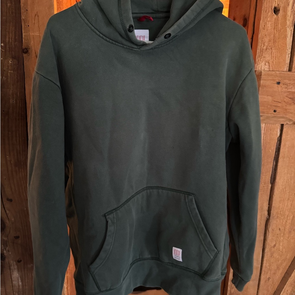 Topo Designs Heavyweight Forest Green Hoodie